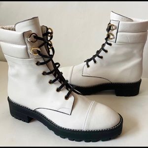 STUART WEITZMAN Lexy White Boots Size 7